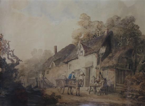 Robert Dixon (1780-1815) The White Horse Inn 50 x 61cm Provenance: Arthur Dixon (artists son)